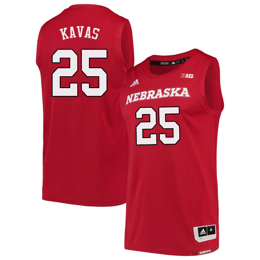 Men #25 Matej Kavas Nebraska Cornhuskers College Basketball Jerseys Sale-Scarlet